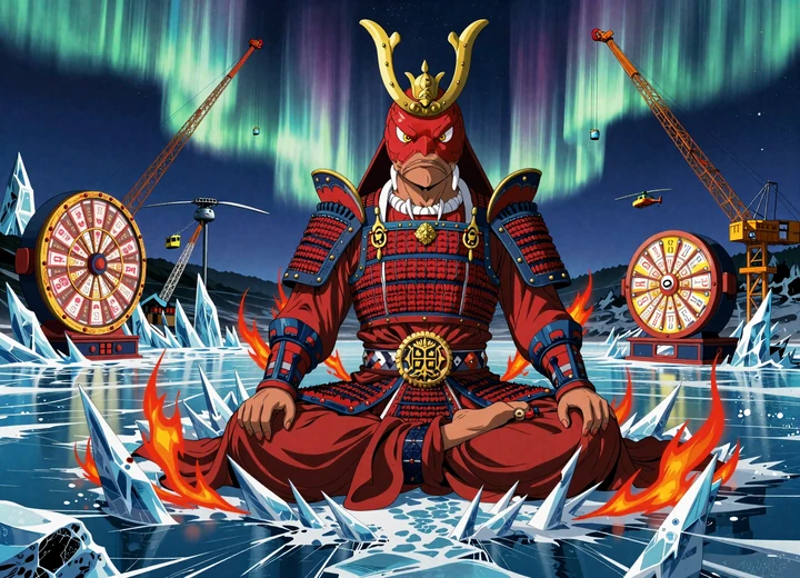 Huge Red meditiert vor Live Casino Jackpot Rad im Evolution Studio